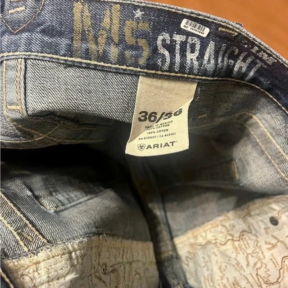 Men's Bundle Blue Jeans Ariat, Rock & Roll - Picture 5 of 6